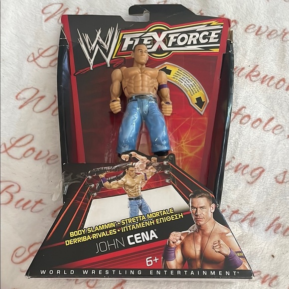 JOHN CENA BODY SLAMMIN WWE FLEXFORCE ACTION FIGURE  7" - Picture 1 of 4